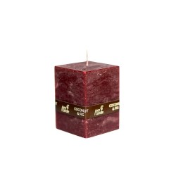 Bougie parfumée Pro-Candle 736002 / cuboïde / noix de coco et figue