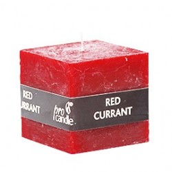 Scented candle Pro-Candle 791005 / cube / redcurrant