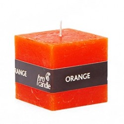 Duftkerze Pro-Candle 791008 / würfel / orange