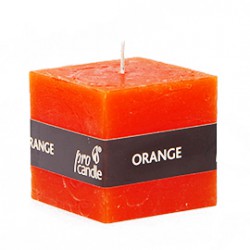 Scented candle ProCandle 791008 / cube / orange