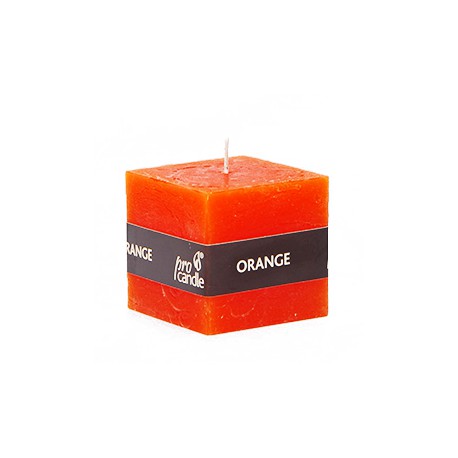 Scented candle ProCandle 791008 / cube / orange