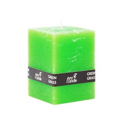 Bougie parfumée Pro-Candle 736004 / cuboïde / herbe fraîche