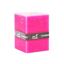 Scented candle Pro-Candle 736011 / cuboid / cranberry