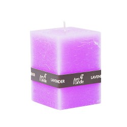 Bougie parfumée Pro-Candle 736017 / cuboïde/ lavande