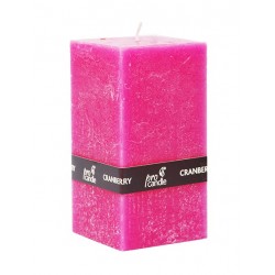 Scented candle Pro-Candle 734011 / cuboid / cranberry