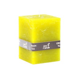 Bougie parfumée Pro-Candle 736014 / cuboïde / thé vert