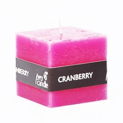 Scented candle Pro-Candle 791011 / cube / cranberry