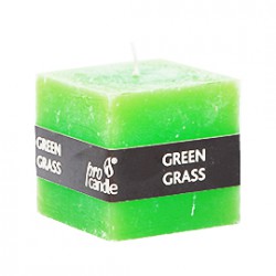 Scented candle ProCandle 791004 / cube / fresh grass