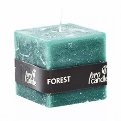 Bougie parfumée Pro-Candle 791013 / cube / odeur de la forêt