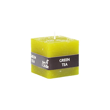 Świeca zapachowa ProCandle 791014 / sześcian / zielona herbata