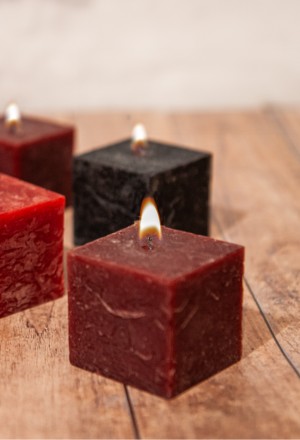 Rustic scented candles